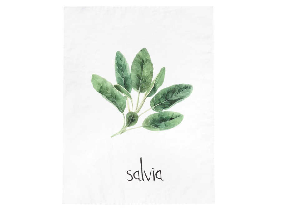 SIMPLE DAY LIVING & LIFESTYLE Canovaccio lino 50x68 cm, salvia