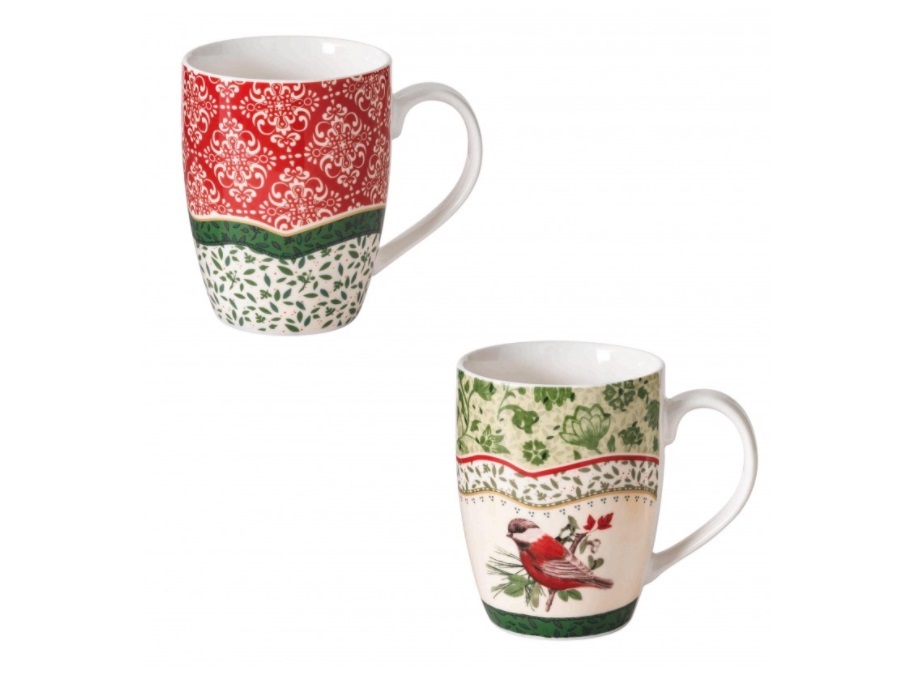 BRANDANI GIFT GROUP S.A.S. CANTICO, MUG SET 2 PZ NEW BONE CHINA