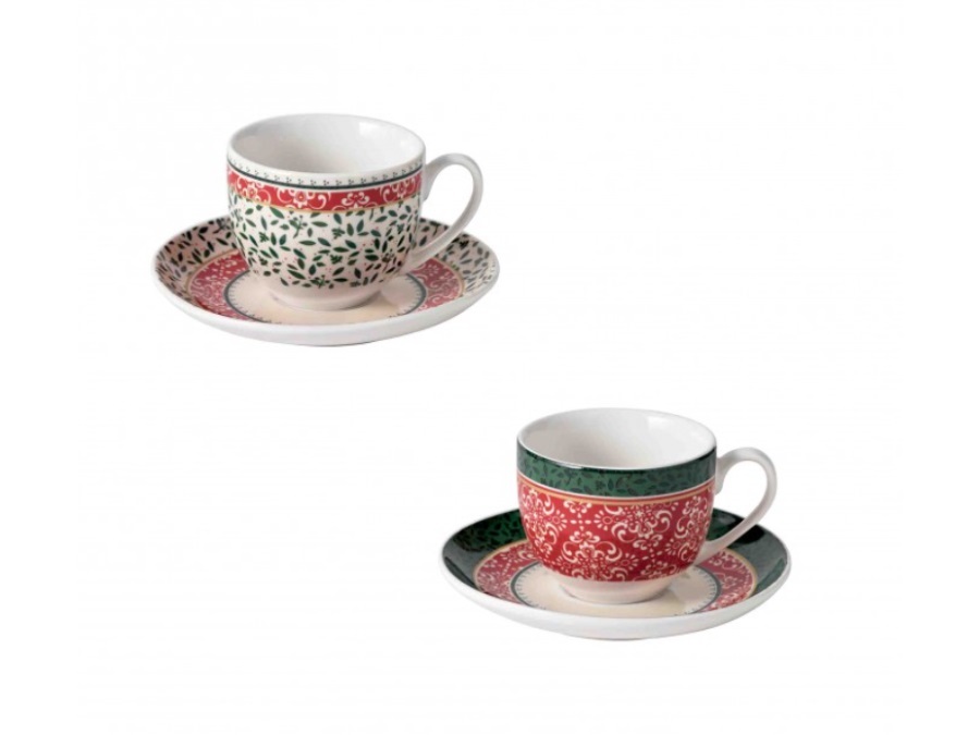 BRANDANI GIFT GROUP S.A.S. CANTICO, TAZZINA CAFFè SET 2 PZ NEW BONE CHINA