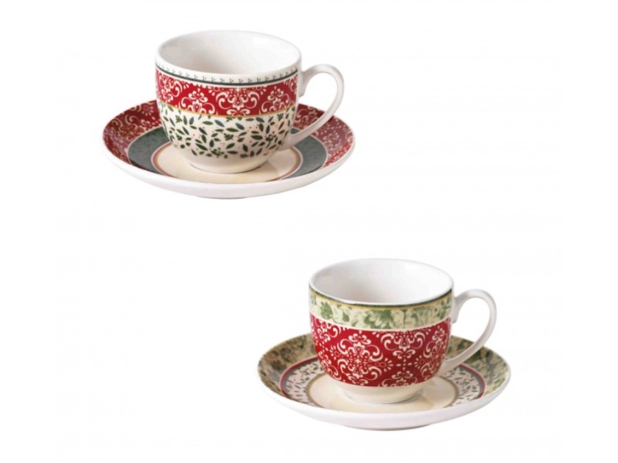 BRANDANI GIFT GROUP S.A.S. CANTICO, TAZZINA CAFFè SET 2 PZ NEW BONE CHINA