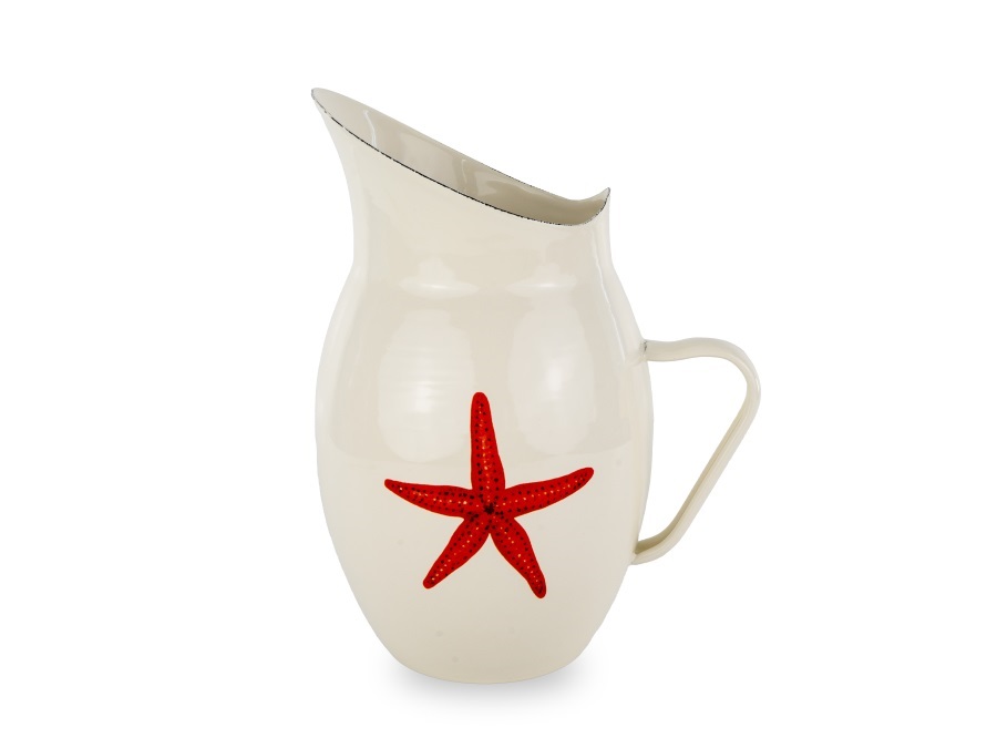 WD LIFESTYLE Caraffa in latta smaltata crema 2,6 Lt