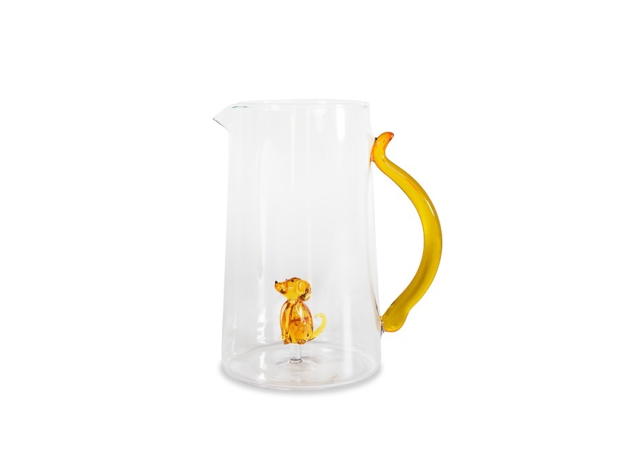 WD LIFESTYLE Caraffa in vetro borosilicato "cane"