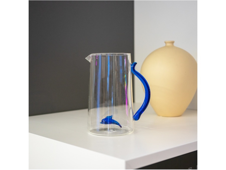 WD LIFESTYLE Caraffa in vetro borosilicato "delfino"