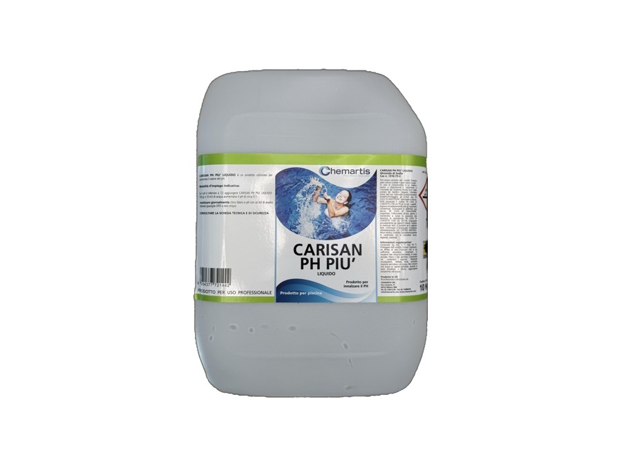 CHEMARTIS Carisan ph più pro, moltiplicatore ph liquido per piscina, 10 kg