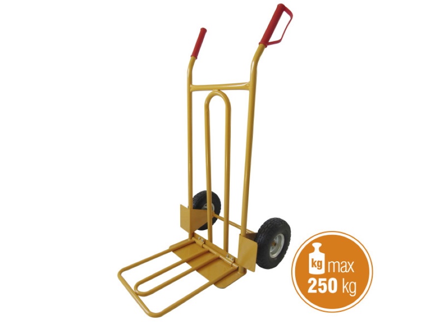 VERDELOOK Carrello portapacchi con pedana ribaltabile, port. 250 kg