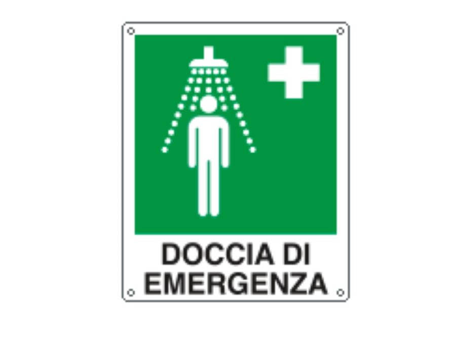 CARTELLI SEGNALATORI Cartello "doccia di emergenza" 25X31 CM