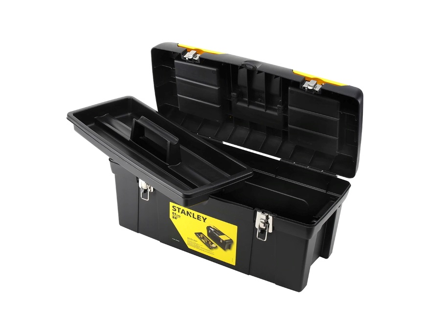 STANLEY BLACK & DECKER ITALIA Cassetta "serie 2000" con cerniera in metallo, 2 organizer e vaschetta