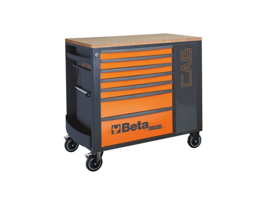 Beta utensili cassettiera porta attrezzi con 7 cassetti e armadietto  portaoggetti - art. rsc24l-cab