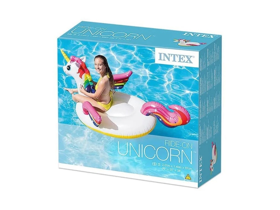 INTEX Cavalcabile unicorno, 201x140x97 cm