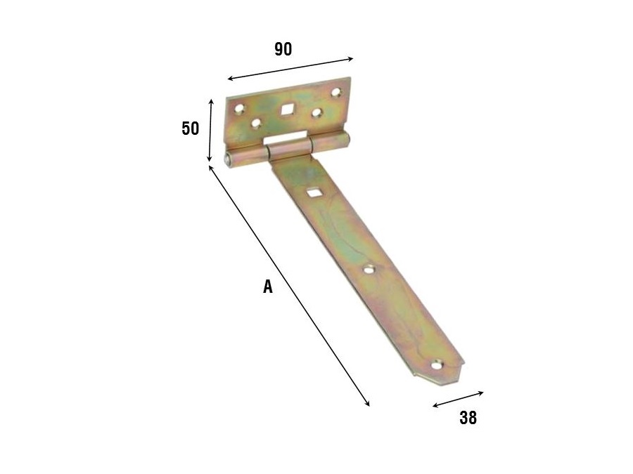 ALDEGHI LUIGI SPA Cerniera a bandella, 30 cm