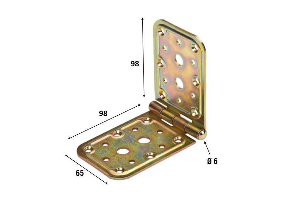 ALDEGHI LUIGI SPA Cerniere per serie 700, 9,8x9,8x6,5 cm