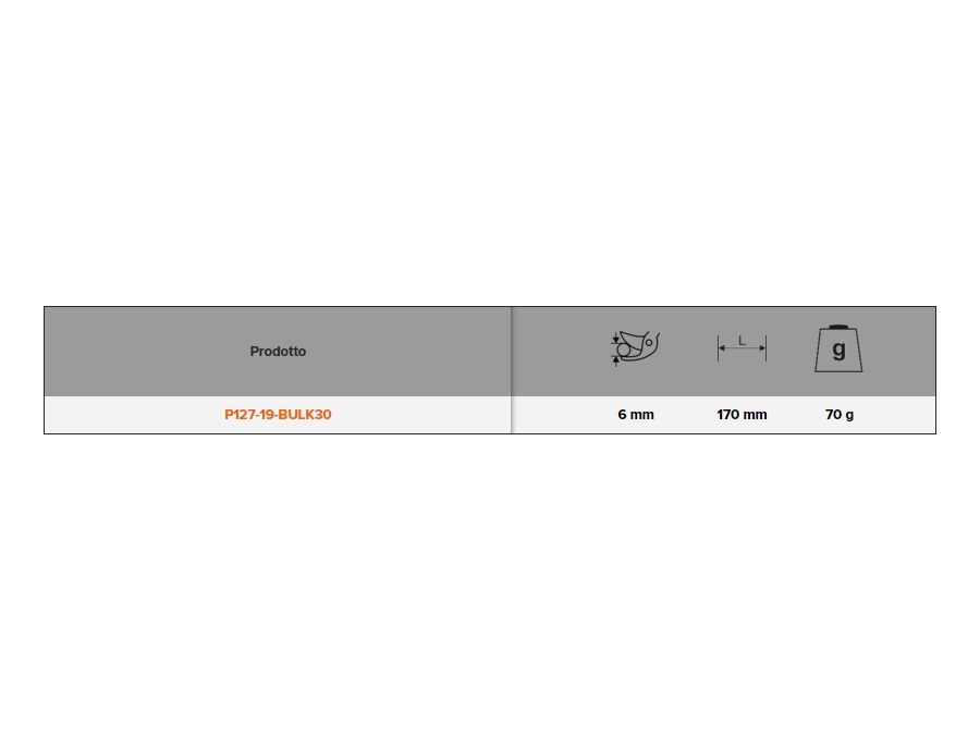 BAHCO Cesoia con impugnatura in fibra di vetro, P127-19-BULK30