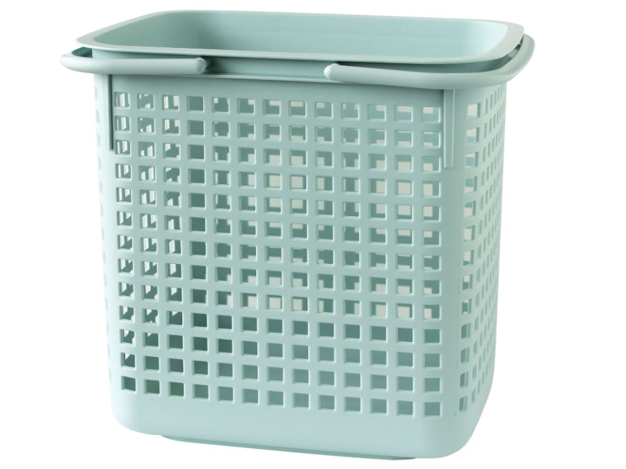 HACHIMAN Cestino basket, large, blu menta