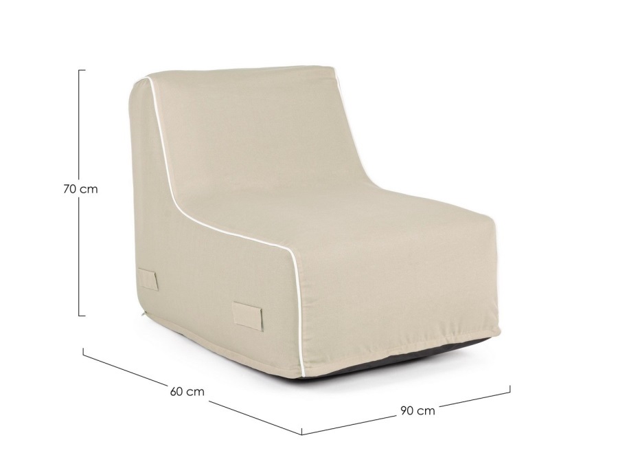 BIZZOTTO Chaise longue rihanna gonfiabile beige