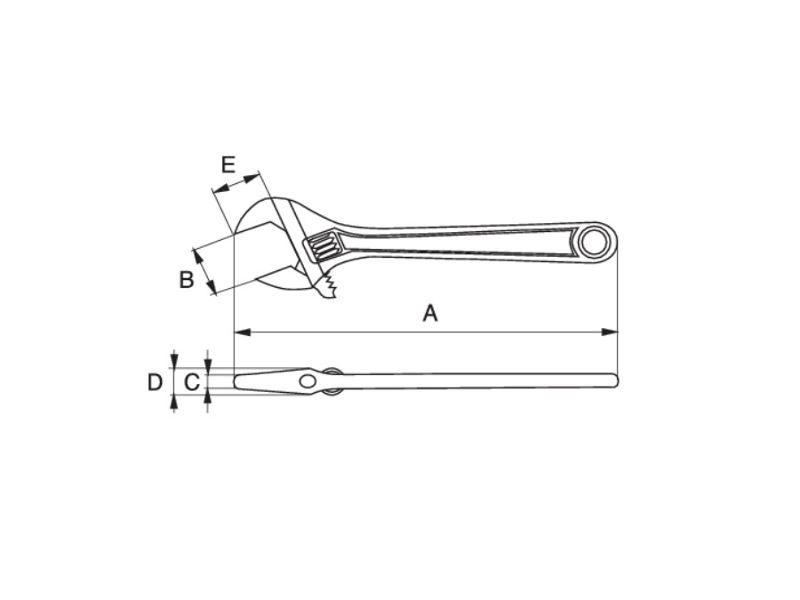 BAHCO Chiave a rullino, 205x27 mm