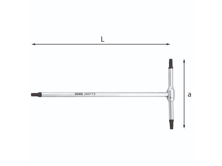 USAG CHIAVI A T PER VITI CON IMPRONTA TORX - ART. 280 TTX