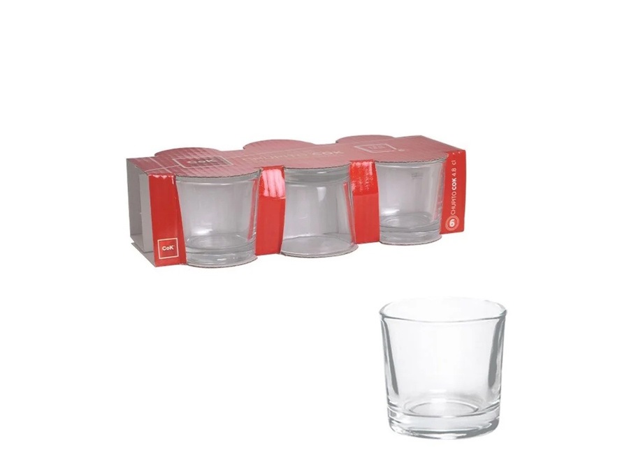 COK Chupito, set 6 bicchieri liquore - 4,8 cl