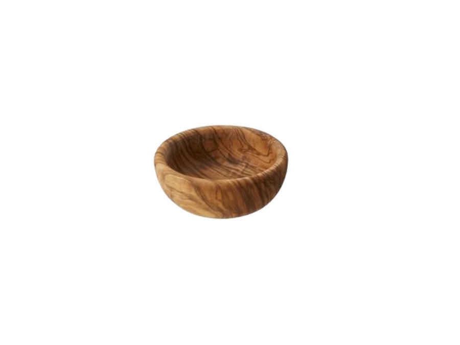 LEONE Ciotola in legno di ulivo - Ø18x6 cm