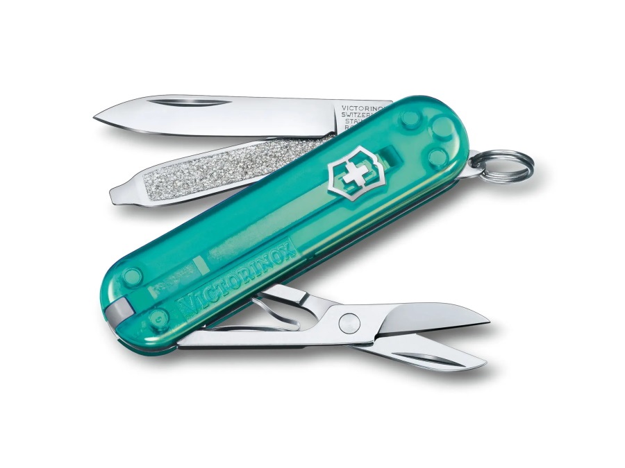 VICTORINOX Classic SD trasparente, azzurro