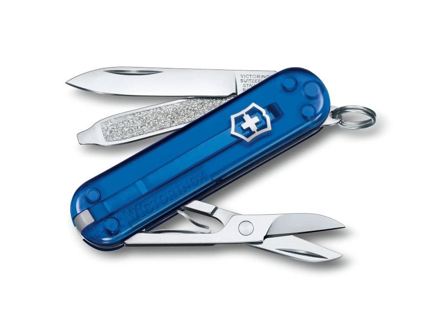 VICTORINOX Classic SD trasparente, deep ocean