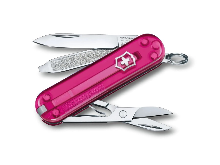 VICTORINOX Classic SD trasparente, fucsia