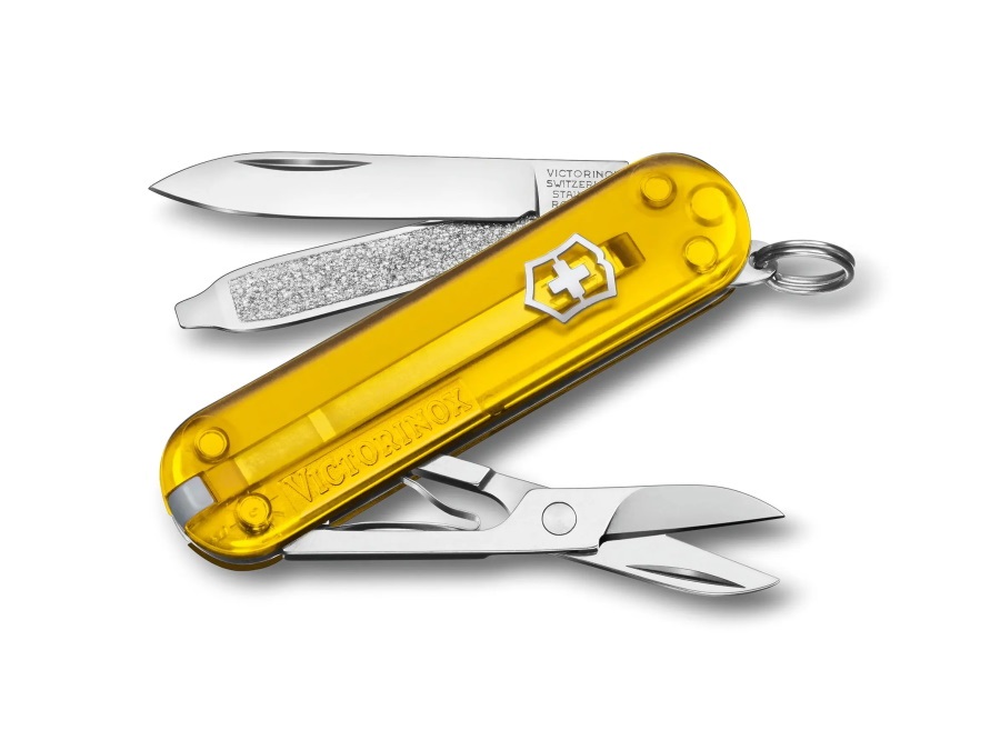 VICTORINOX Classic SD trasparente, giallo