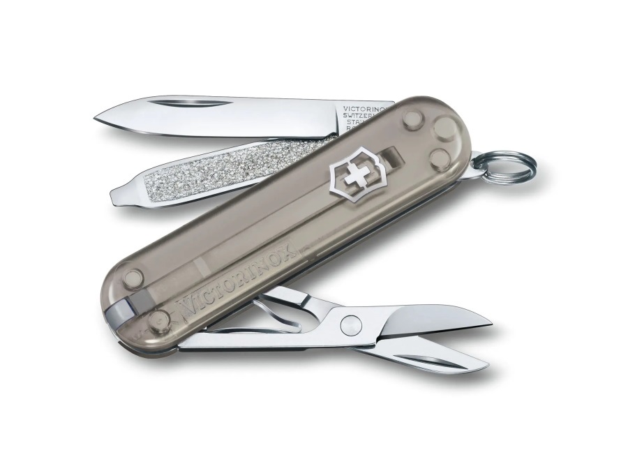 VICTORINOX Classic SD trasparente, grigio