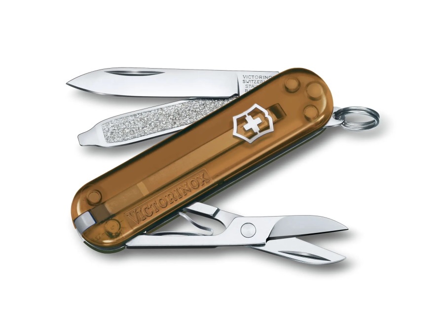 VICTORINOX Classic SD trasparente, marrone