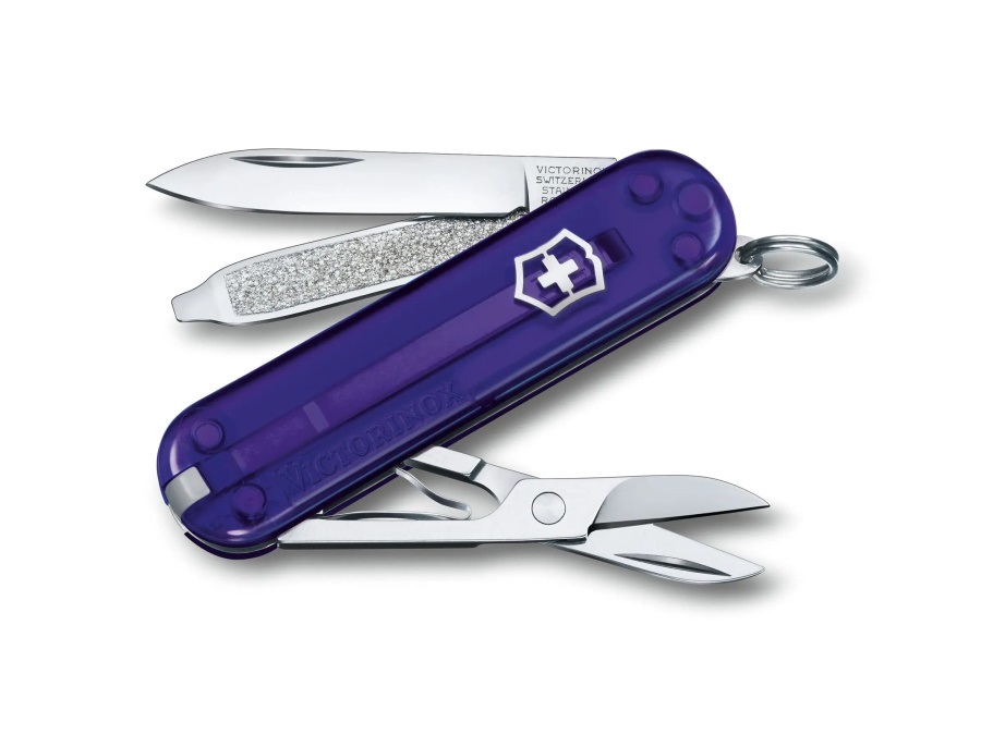 VICTORINOX Classic SD trasparente, viola