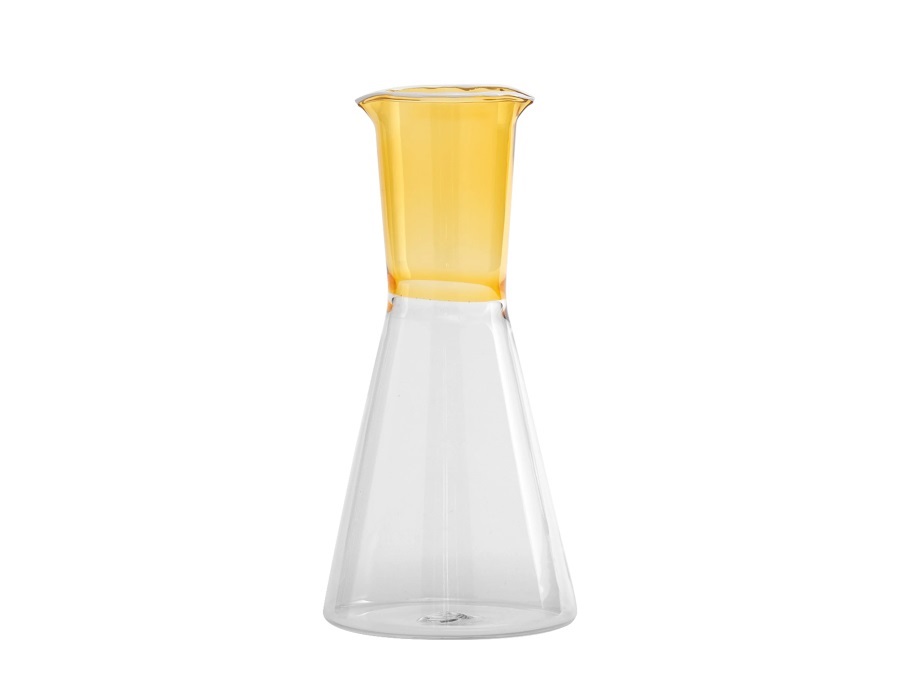 ZAFFERANO S.R.L. Classy, caraffa giallo oro/trasparente 95 cl