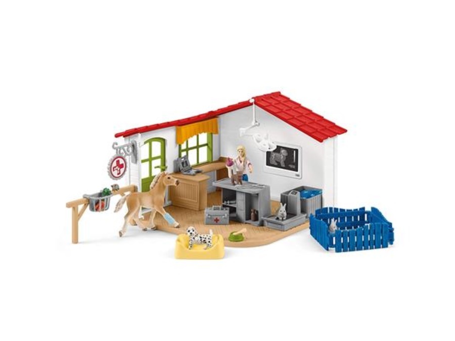 SCHLEICH Clinica veterinaria con animali