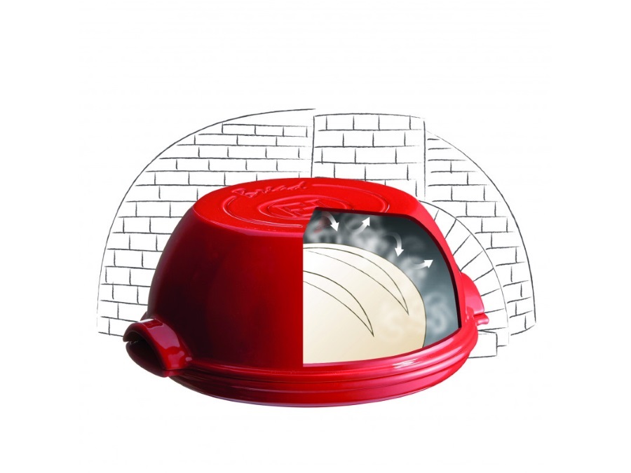 EMILE HENRY-EMILE & CO Cloche pane - Grand Cru, rosso, Emile Henry