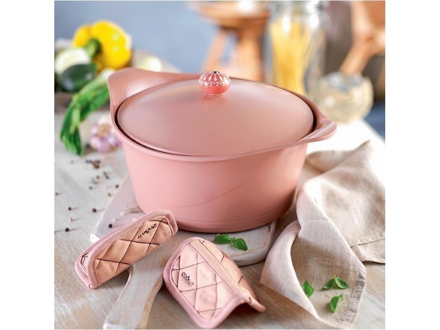 COFARIM COOKUT Cocotte 20 cm - rosa cipria