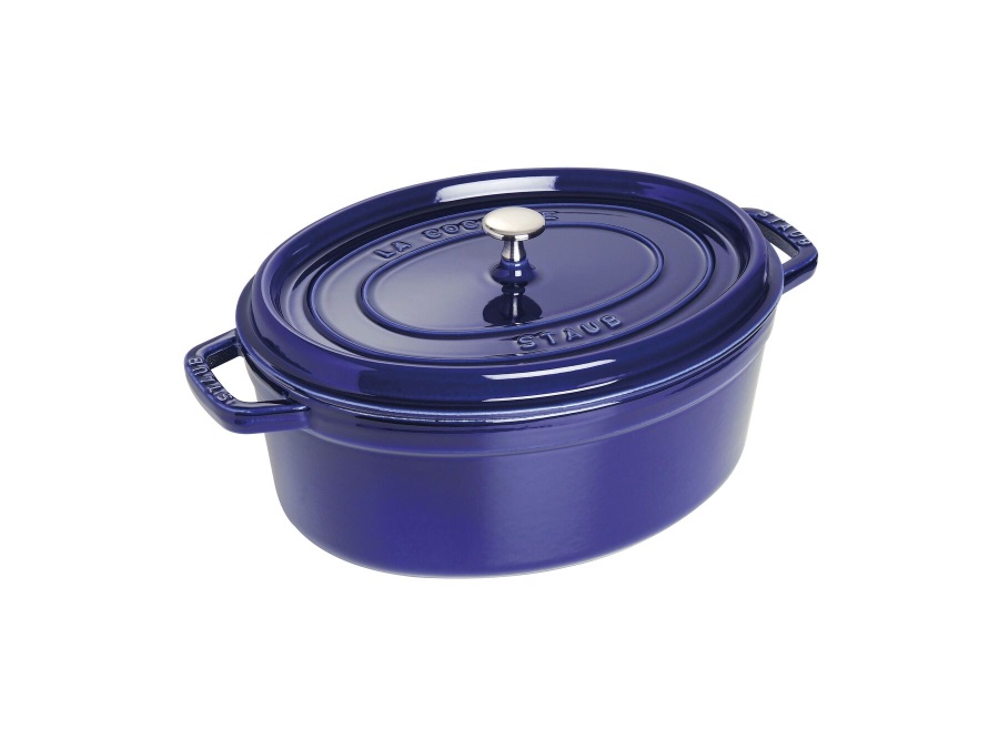 STAUB Cocotte ovale blu scuro, 33 cm