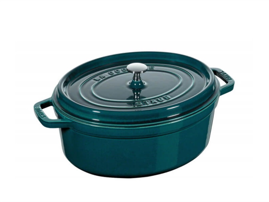 STAUB Cocotte ovale la-mer, Ø 33 cm