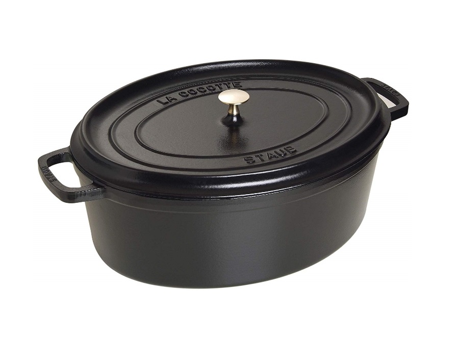 STAUB Cocotte ovale nera - DIAMETRO 37 cm