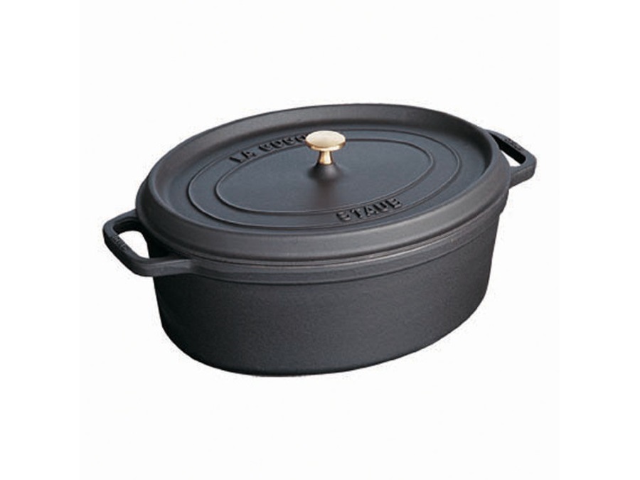 STAUB Cocotte ovale nero, 27 cm