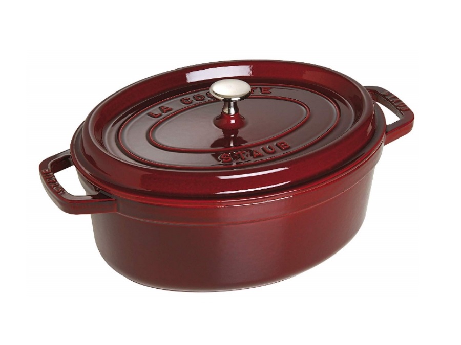 STAUB Cocotte ovale rosso granata, 29 cm