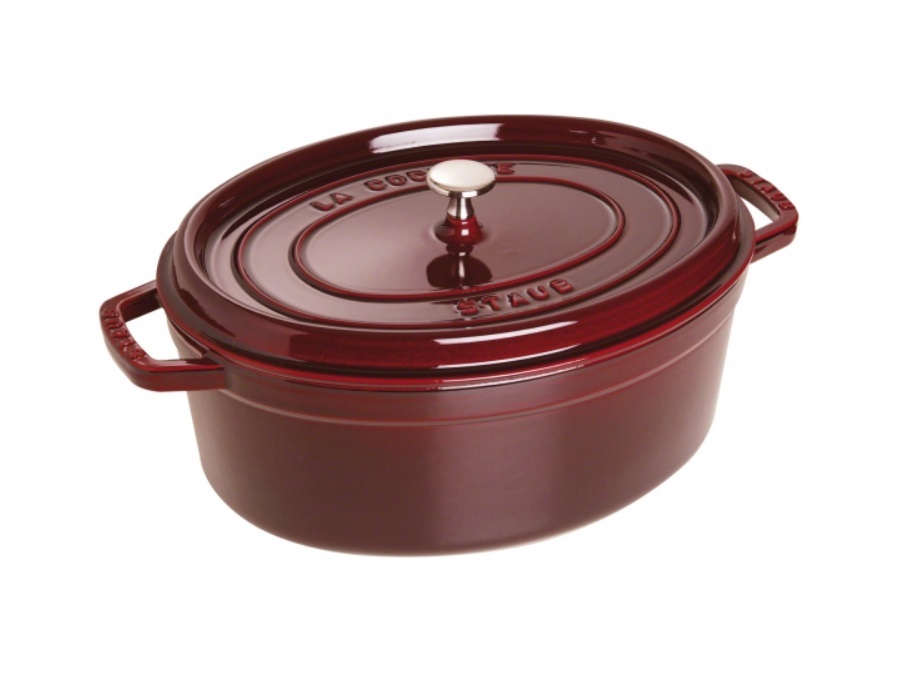 STAUB Cocotte ovale rosso granata, 33 cm