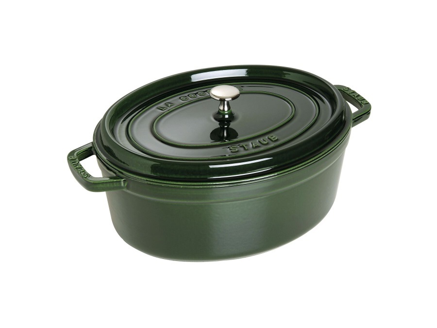 STAUB Cocotte ovale verde basilico, 31 cm