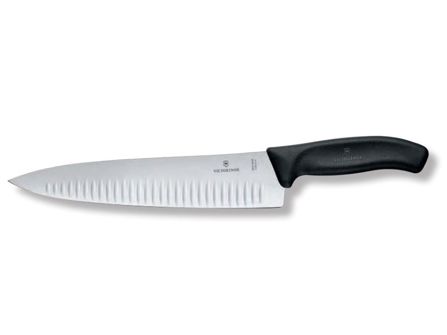 VICTORINOX Coltello da cucina alveolato, 25 cm