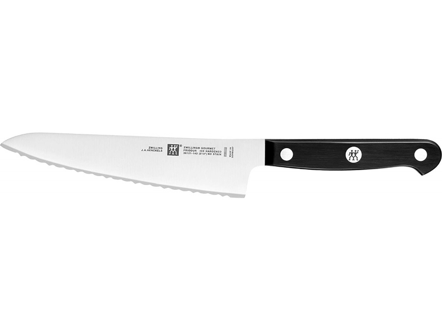 ZWILLING J.A.HENCKELS ITALIA Coltello da cuoco compatto con lama seghettata 14 cm TWIN® gourmet zwilling