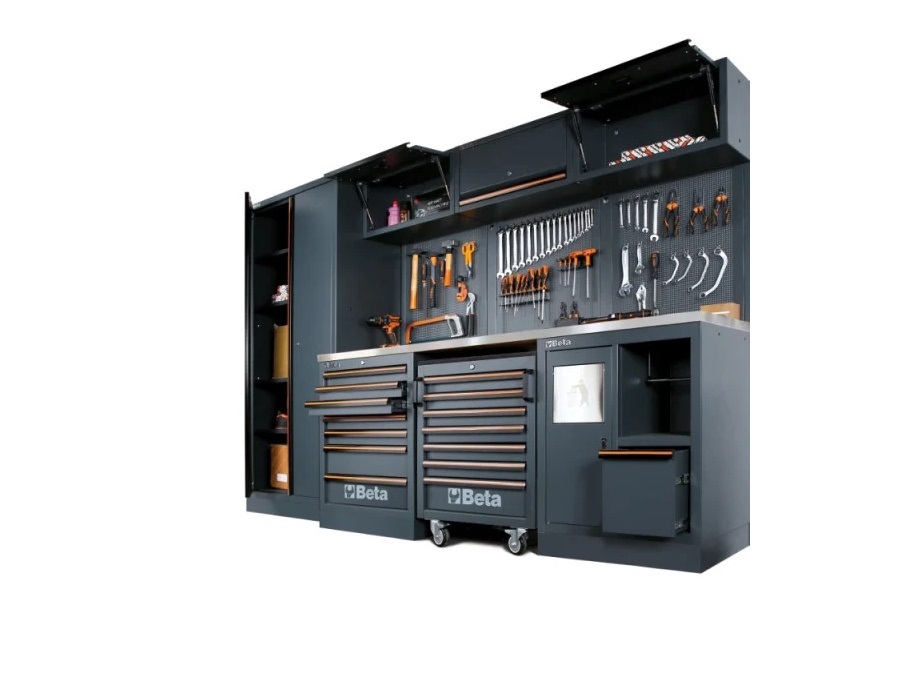BETA UTENSILI Combinazione arredo officina C45PRO 2.0 X, con 268 utensili