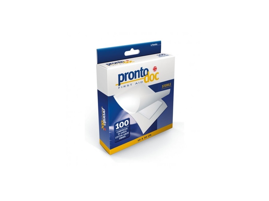 PRONTO DOC Compresse di garza sterile 10x10 cm - 100 pz