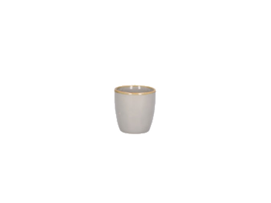ROSE & TULIPANI Concerto grigio perla, set 6 bicchierini caffè 100 cc
