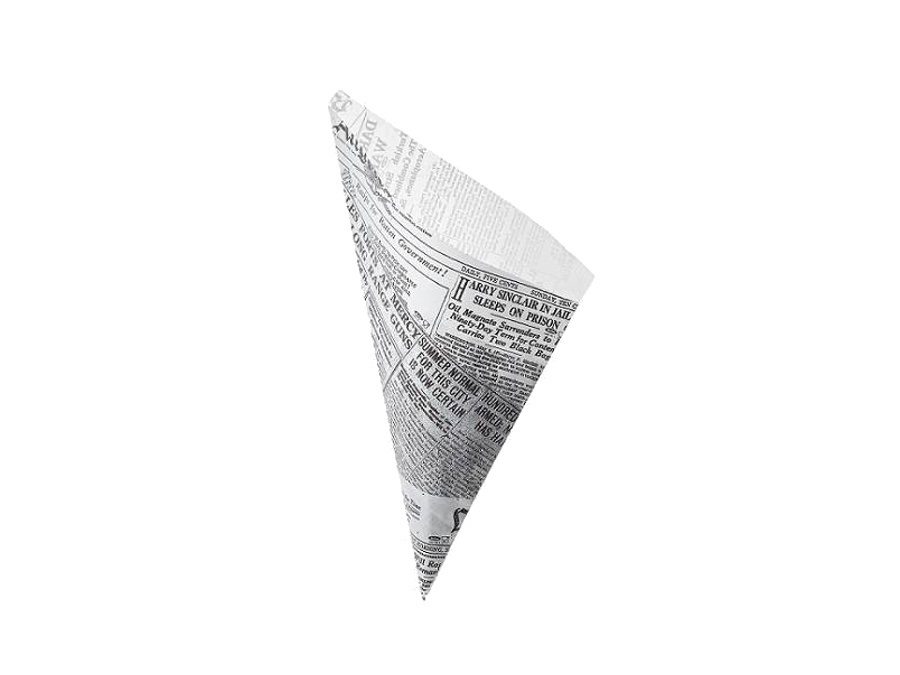 LEONE Confezione 250 coni in carta antigrasso journal 70g/m2 - 21x29,5 cm