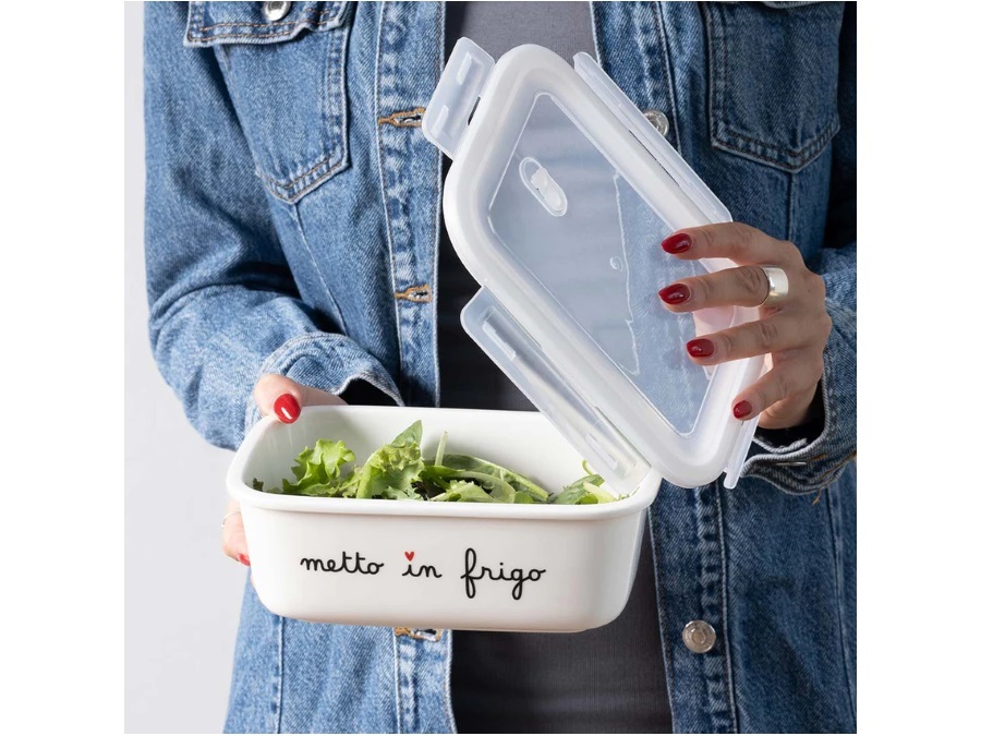 SIMPLE DAY LIVING & LIFESTYLE Contenitore Metto in frigo - tg. L 19.5x14.5x6 cm