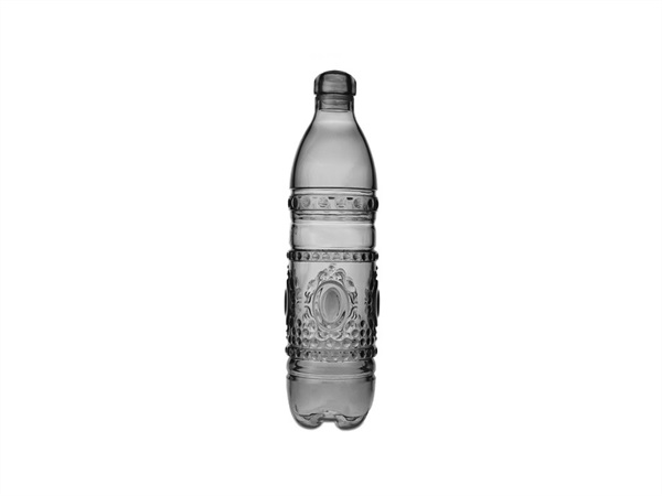 Bottiglia in acrilico baci milano, baroque & rock, nera, 1,2 l