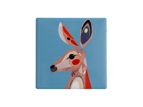 MAXWELL & WILLIAMS Sottobicchiere in ceramica con canguro, 9,5 x 9,5 cm