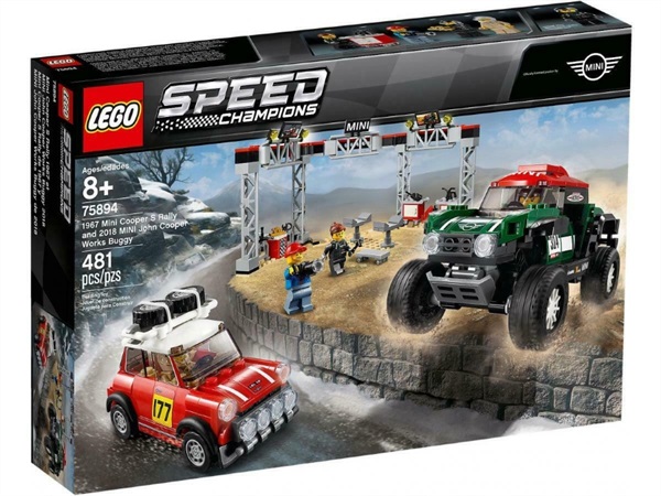 LEGO Lego speed champions 1967 Mini Cooper S Rally e 2018 MINI John Cooper Works Buggy 75894